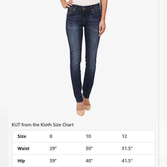 Kut From The Kloth Stevie Straight Leg Women's Blue Denim Jeans - Picture 3 of 9